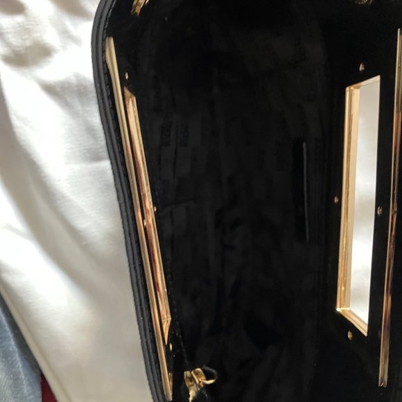 Michael Kors Black with Gold Clutch - Picture 6 of 6